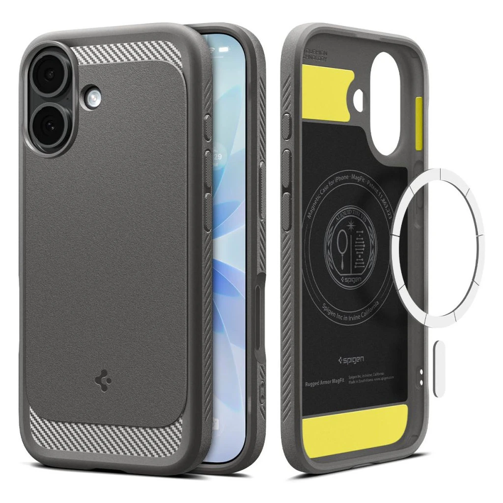 SPIGEN RUGGED ARMOR MAG MAGSAFE iPhone 17 készülékhez tok szürke