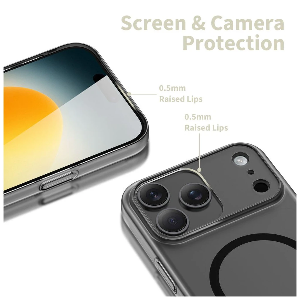 TECH-PROTECT MAGSLIM MAGSAFE iPhone 17 Pro készülékhez tok matt fekete