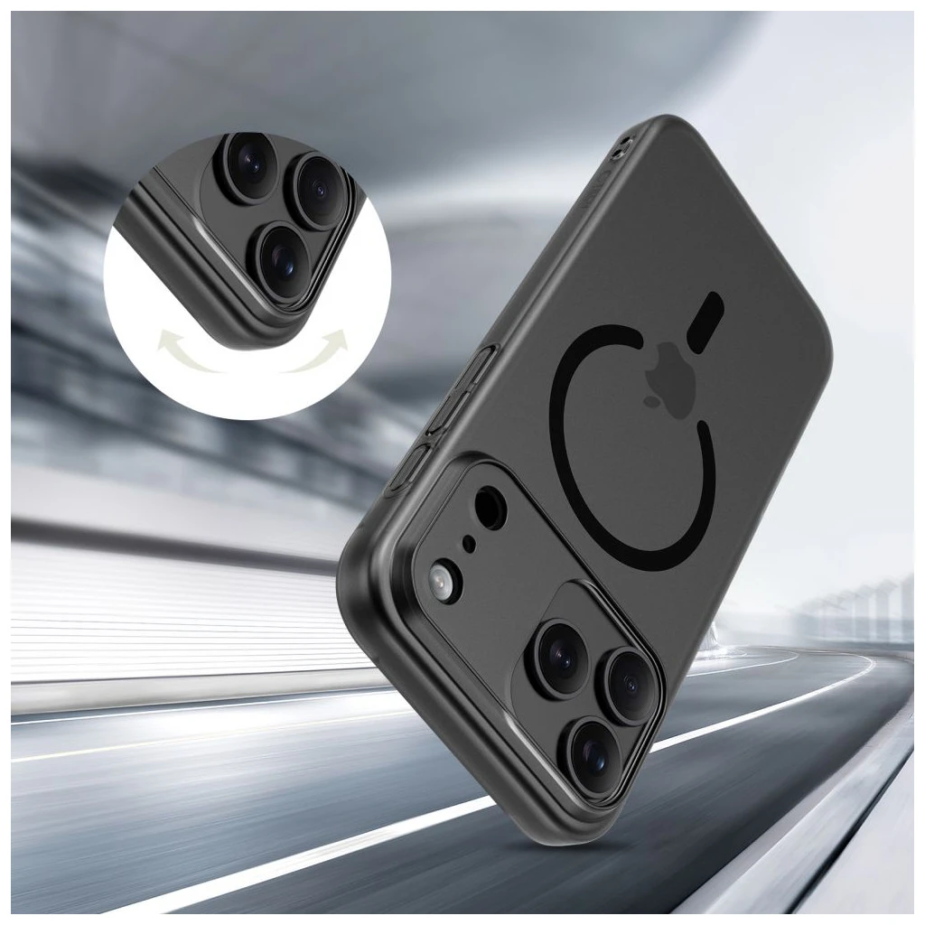 TECH-PROTECT MAGSLIM MAGSAFE iPhone 17 Pro készülékhez tok matt fekete