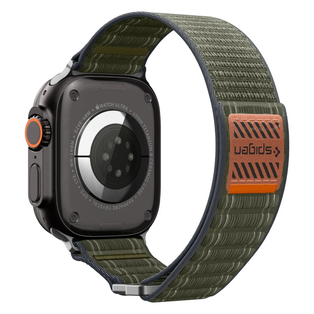 SPIGEN WBF0 szíj APPLE WATCH 8 / 9 / 10 / 11 / SE / ULTRA készülékhez (44 / 45 / 46 / 49 MM) zöld