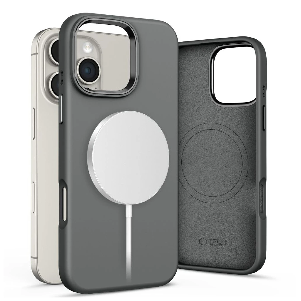 TECH-PROTECT szilikon tok PURE MAGSAFE iPhone 16 Pro készülékhez agyag