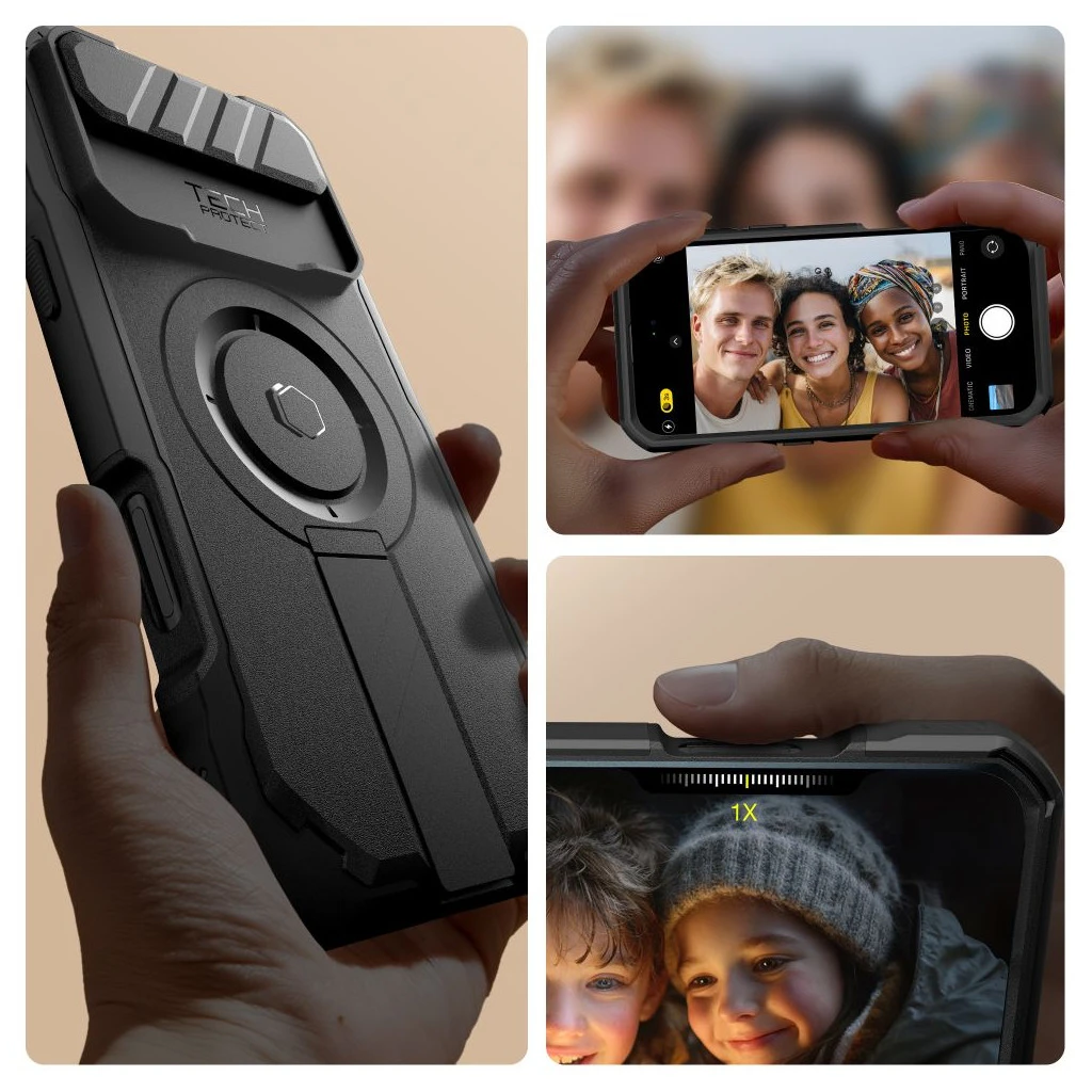 TECH-PROTECT KEVLAR MAGSAFE iPhone Air készülékhez tok fekete