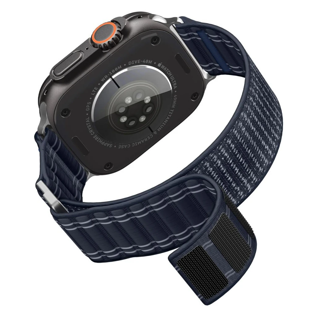 SPIGEN WBF0 óraszíj Apple Watch 8/9/10/11/SE/ULTRA készülékhez (44/45/46/49 MM) tengerészkék