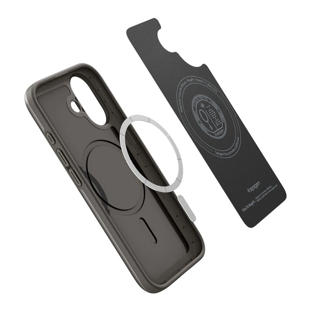 SPIGEN THIN FIT MAG MAGSAFE iPhone 17 készülékhez tok fegyvermetszürke