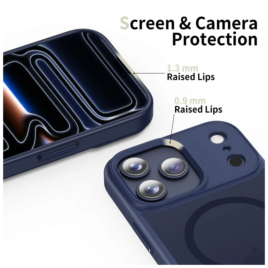 TECH-PROTECT MAGMAT MAGSAFE iPhone 17 Pro készülékhez tok – Matte, mélykék