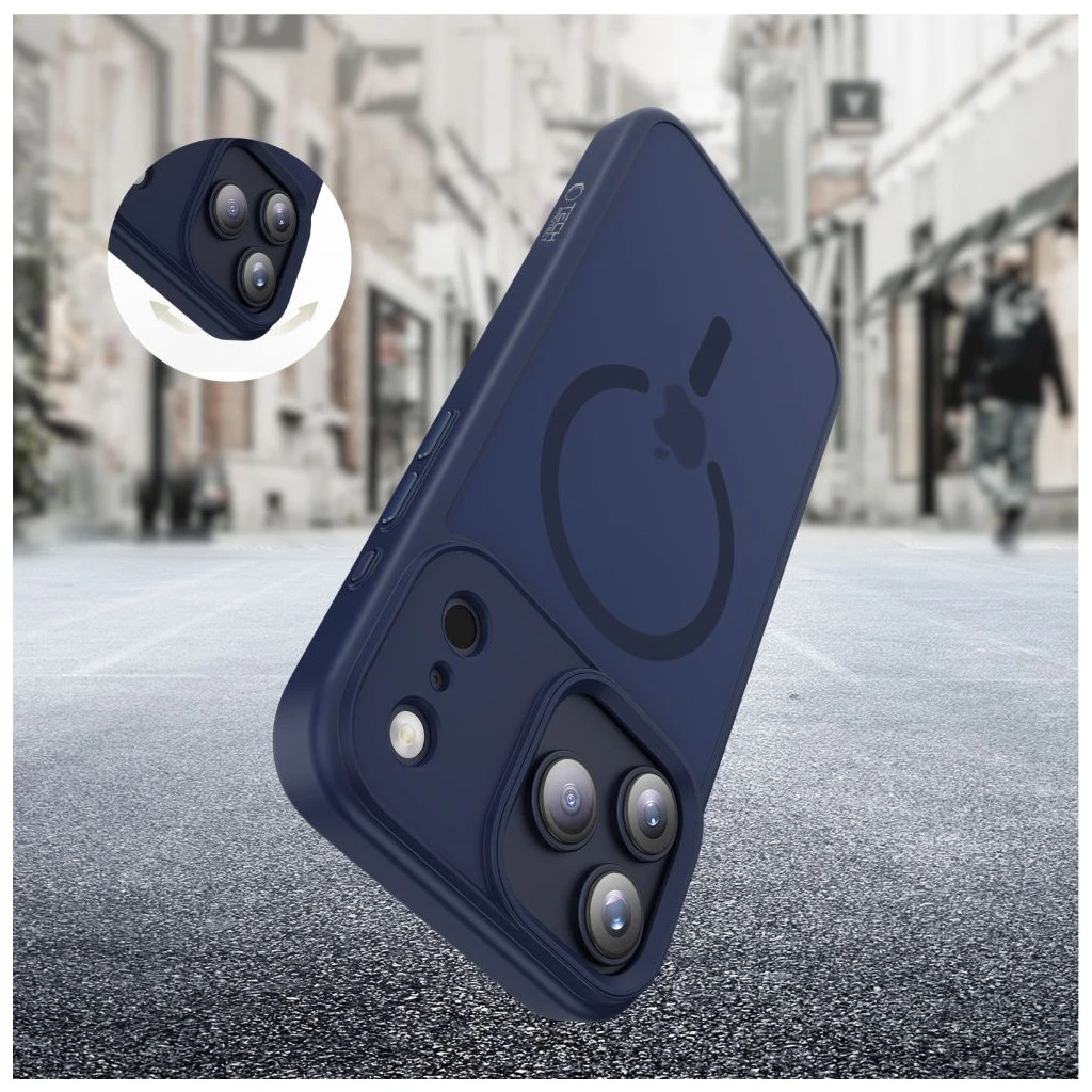 TECH-PROTECT MAGMAT MAGSAFE iPhone 17 Pro készülékhez tok – Matte, mélykék