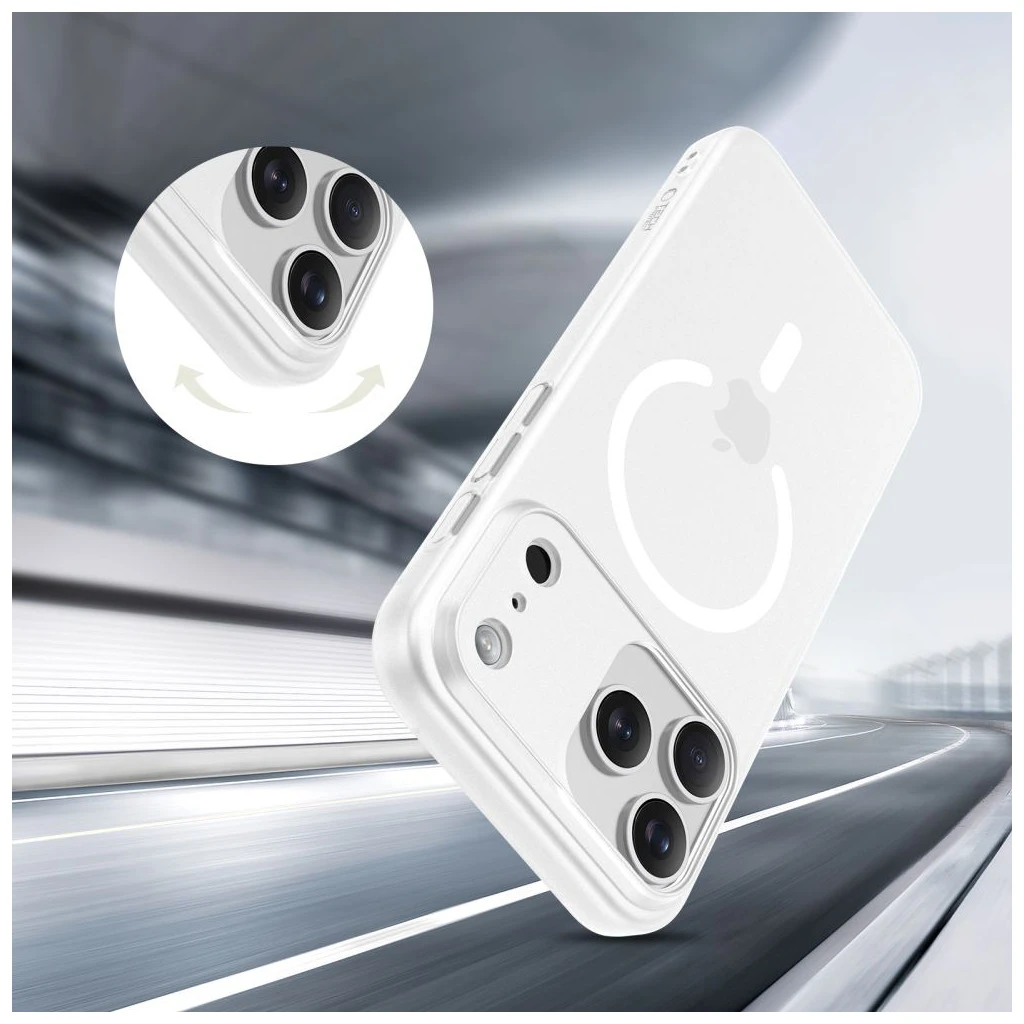 TECH-PROTECT MAGSLIM MAGSAFE iPhone 17 Pro készülékhez tok, matt fehér