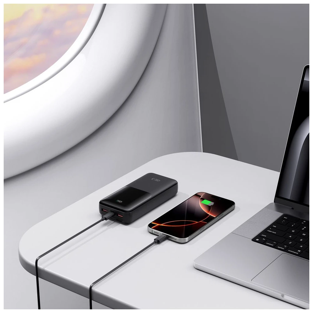 TECH-PROTECT PB02 Hordozható töltő 20000MAH 22.5W fekete