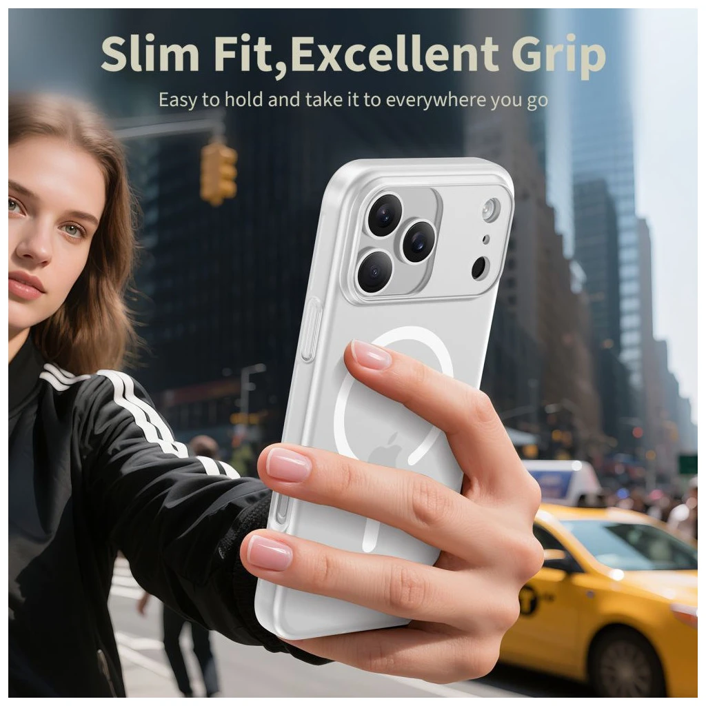 TECH-PROTECT MAGSLIM MAGSAFE iPhone 17 Pro Max készülékhez tok fehér