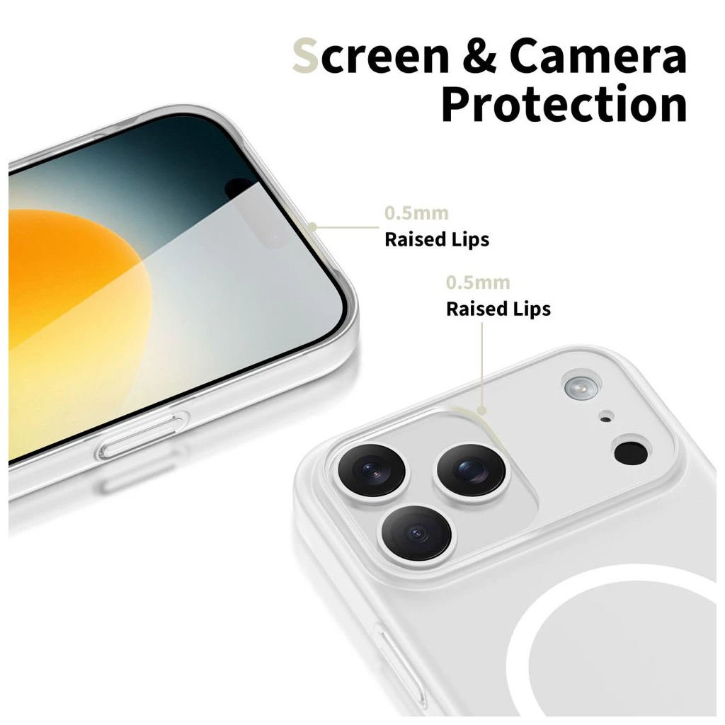 TECH-PROTECT MAGSLIM MAGSAFE iPhone 17 Pro Max készülékhez tok fehér