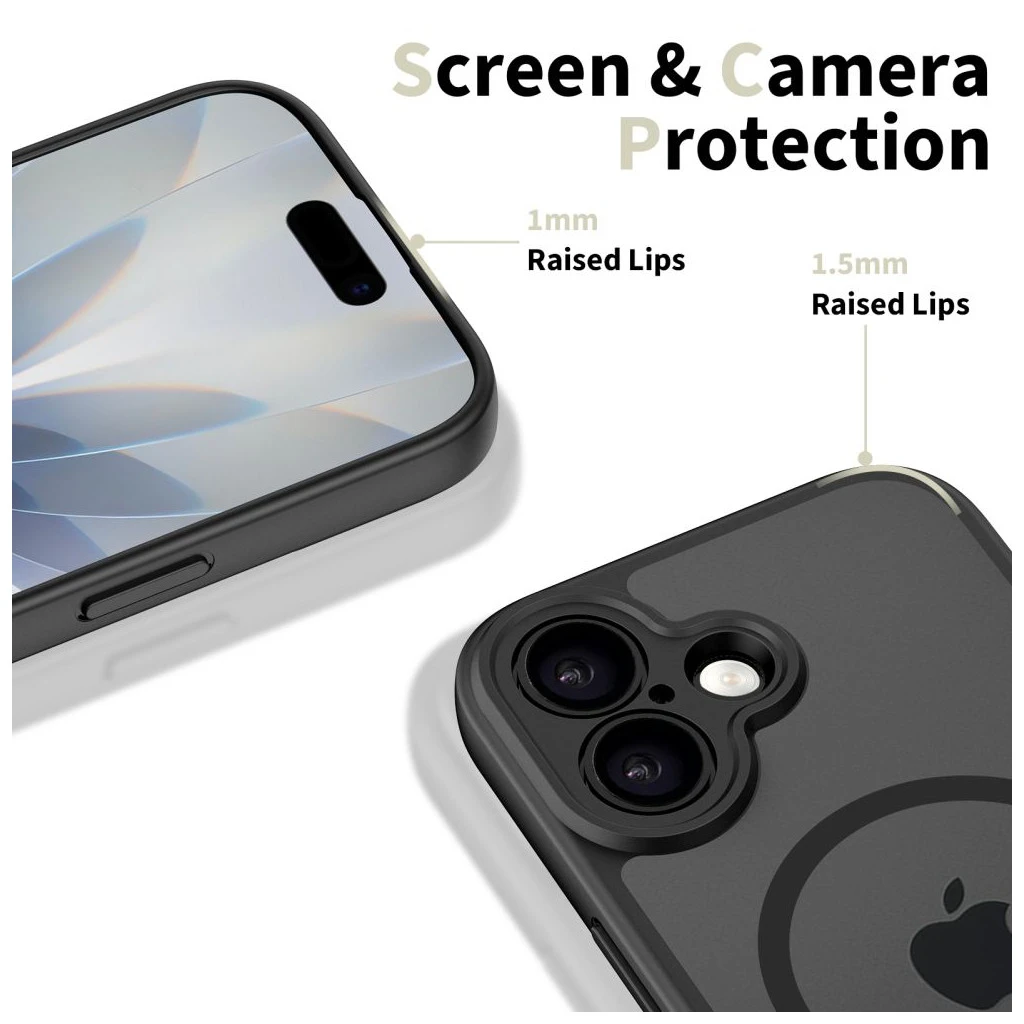TECH-PROTECT BASICMAG MAGSAFE iPhone 17 tok készülékhez, matt fekete