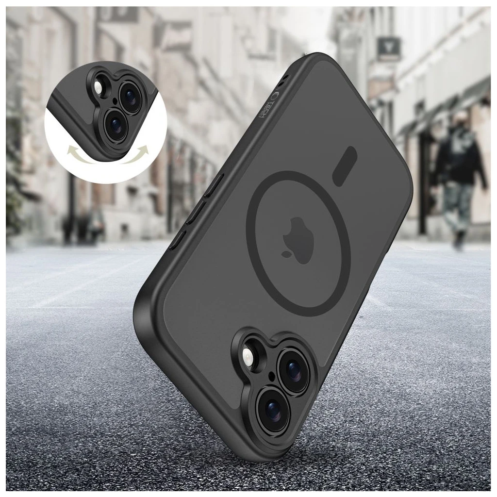 TECH-PROTECT BASICMAG MAGSAFE iPhone 17 tok készülékhez, matt fekete