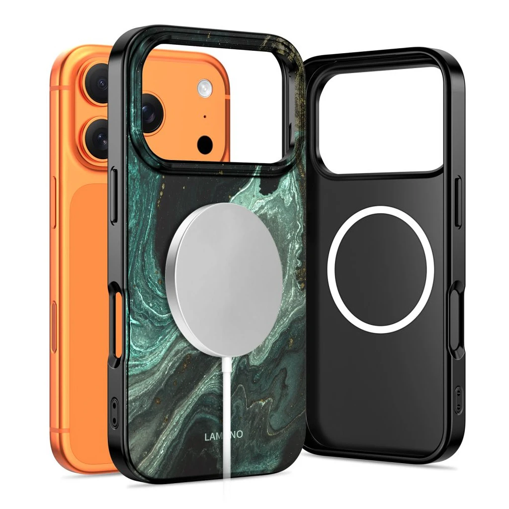 TECH-PROTECT LAMANO MAGSAFE tok iPhone 17 Pro Max készülékhez AURA zöld