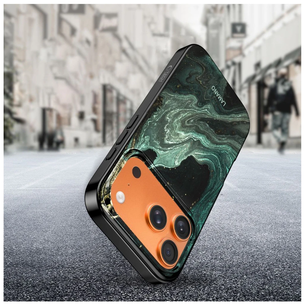 TECH-PROTECT LAMANO MAGSAFE tok iPhone 17 Pro Max készülékhez AURA zöld