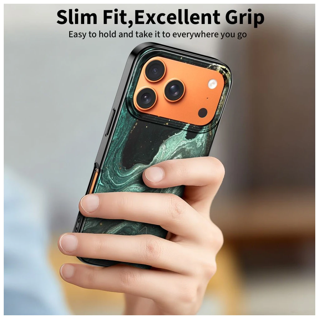 TECH-PROTECT LAMANO MAGSAFE tok iPhone 17 Pro Max készülékhez AURA zöld