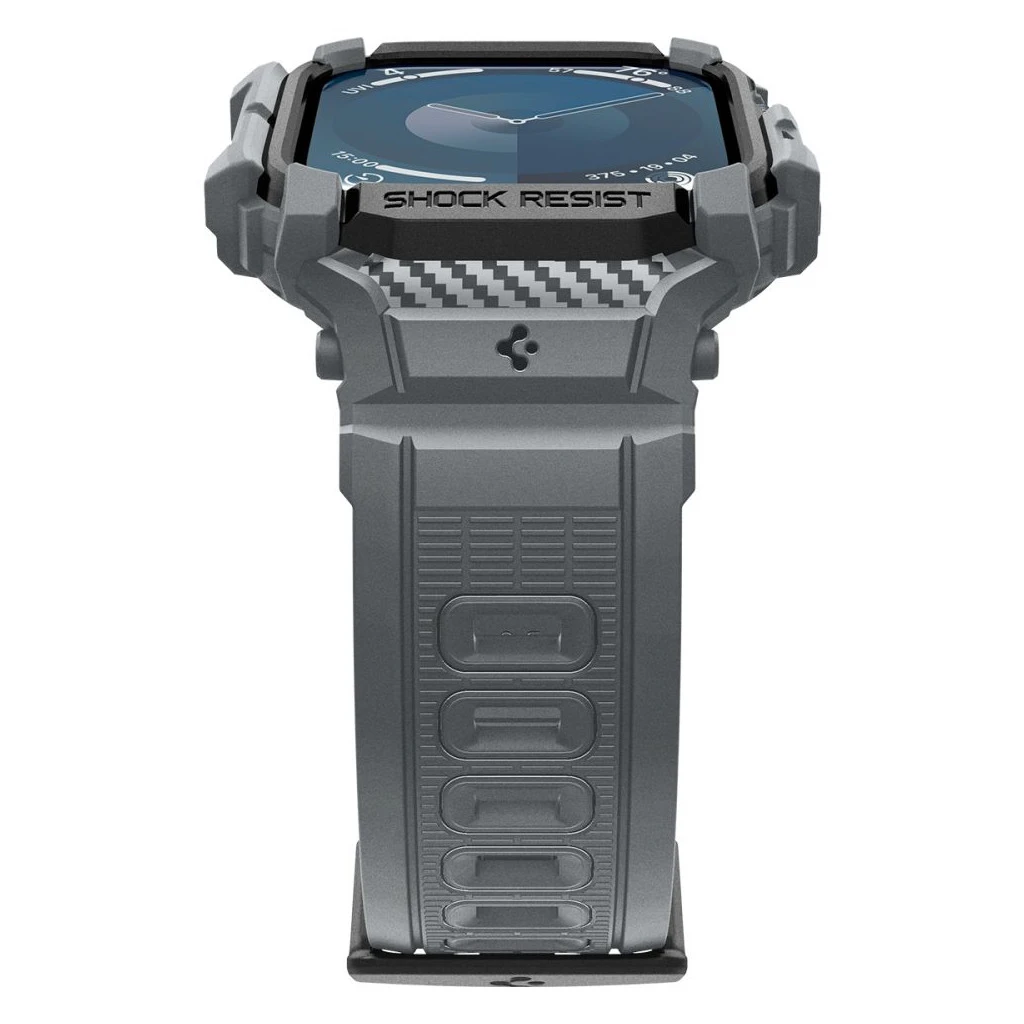 SPIGEN RUGGED ARMOR „PRO” Apple Watch 10/11 (46 MM) készülékhez tok sötétszürke