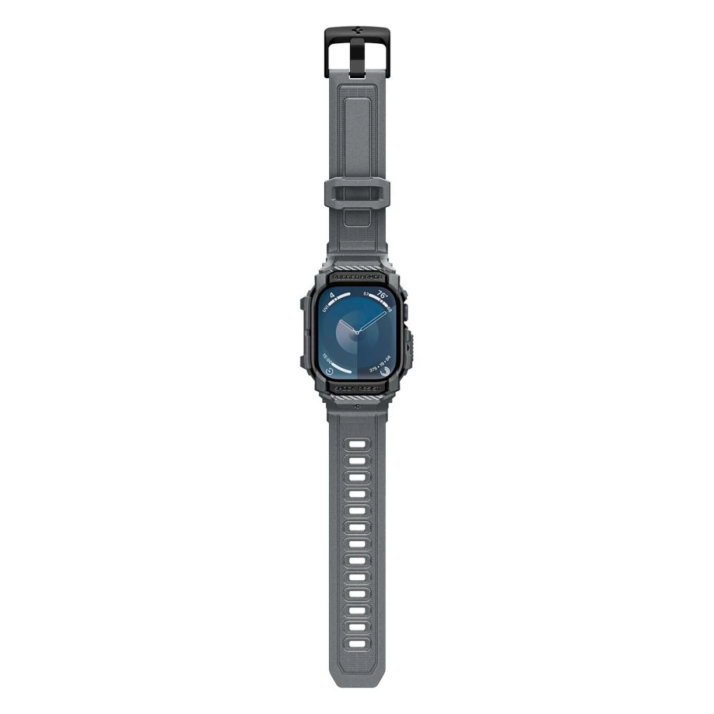 SPIGEN RUGGED ARMOR „PRO” Apple Watch 10/11 (46 MM) készülékhez tok sötétszürke