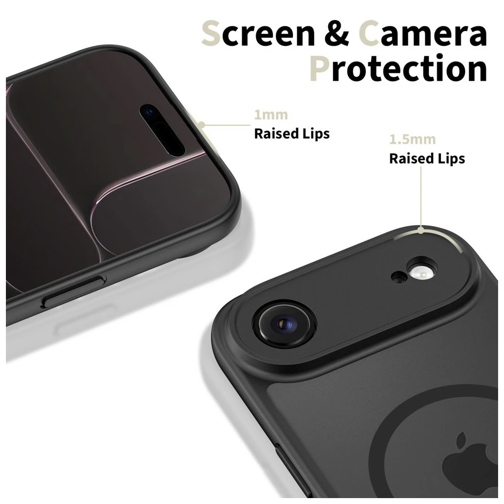 TECH-PROTECT BASICMAG MAGSAFE iPhone Air készülékhez tok, matt, fekete