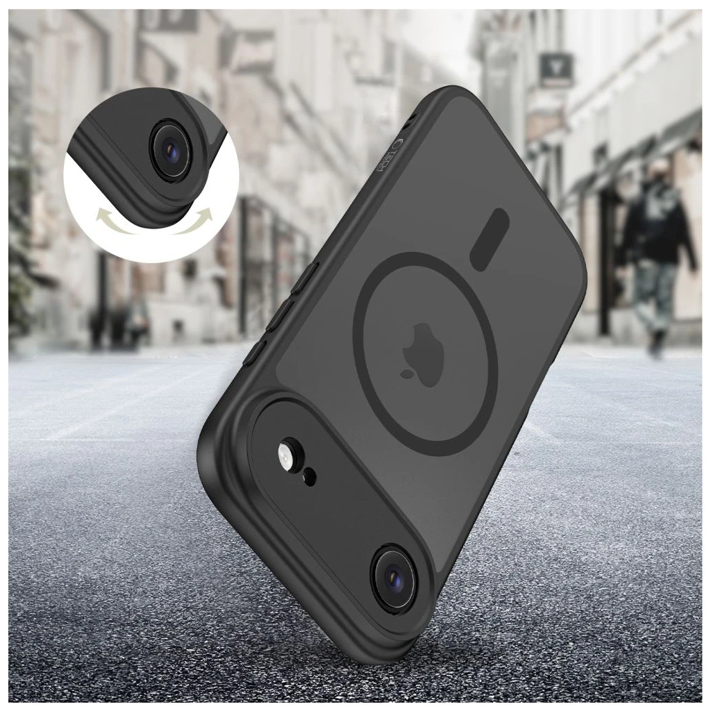 TECH-PROTECT BASICMAG MAGSAFE iPhone Air készülékhez tok, matt, fekete