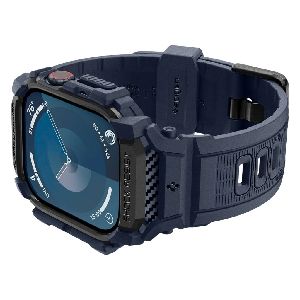 SPIGEN RUGGED ARMOR „PRO” Apple Watch 10/11 (46 MM) készülékhez tok tengerészkék