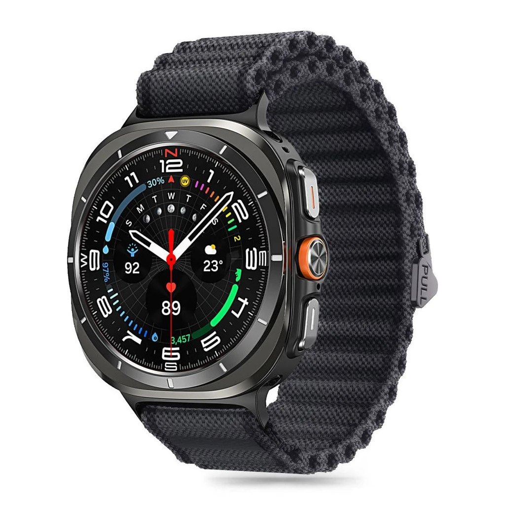 TECH-PROTECT WEAVE PRO védőtok Samsung Galaxy Watch Ultra készülékhez 2024 / 2025 (47 MM) fekete