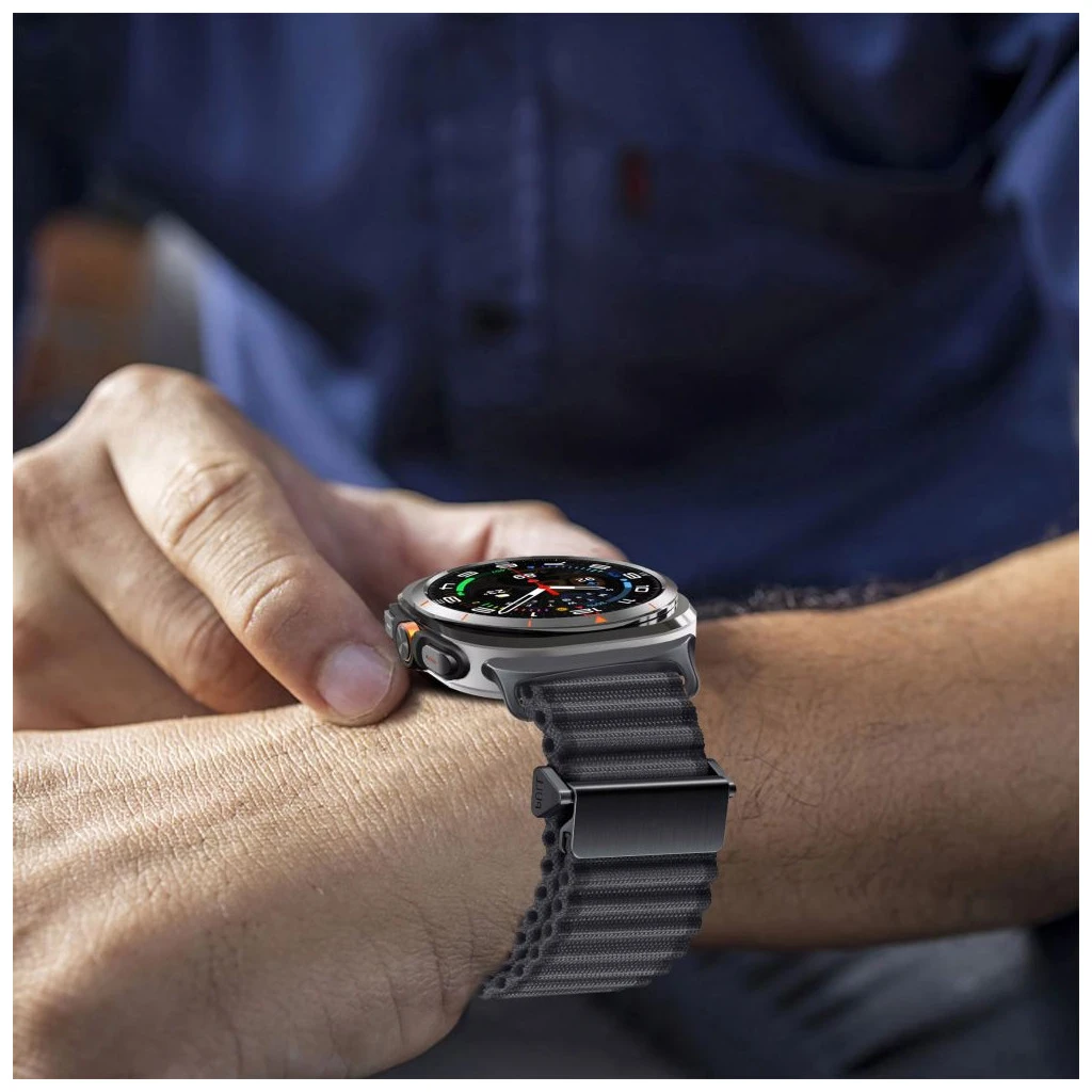 TECH-PROTECT WEAVE PRO védőtok Samsung Galaxy Watch Ultra készülékhez 2024 / 2025 (47 MM) fekete