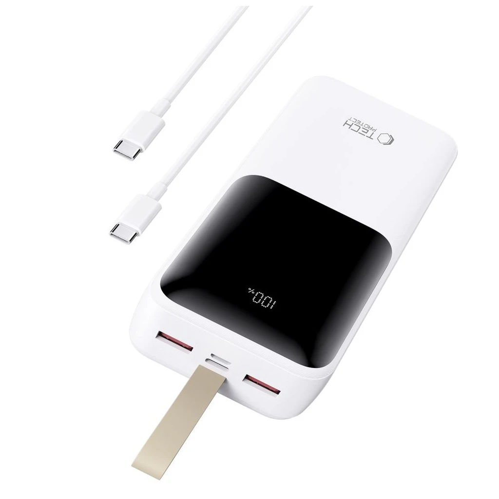 TECH-PROTECT PB03 töltőbank 30000MAH 22.5W fehér
