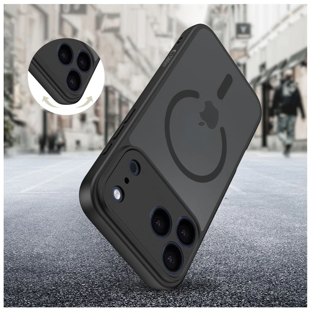 TECH-PROTECT BASICMAG MAGSAFE iPhone 17 Pro tok készülékhez – matt fekete