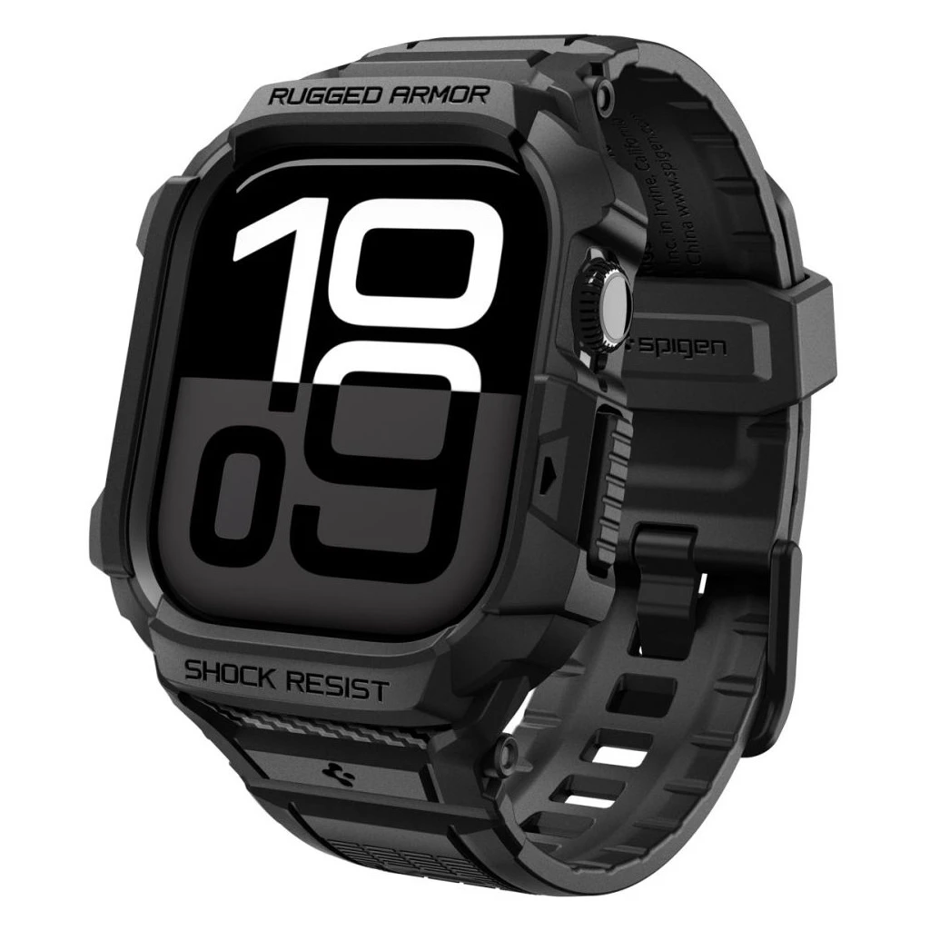 SPIGEN RUGGED ARMOR „PRO” V2 Apple Watch tok 10/11 készülékhez (42 MM) matt fekete