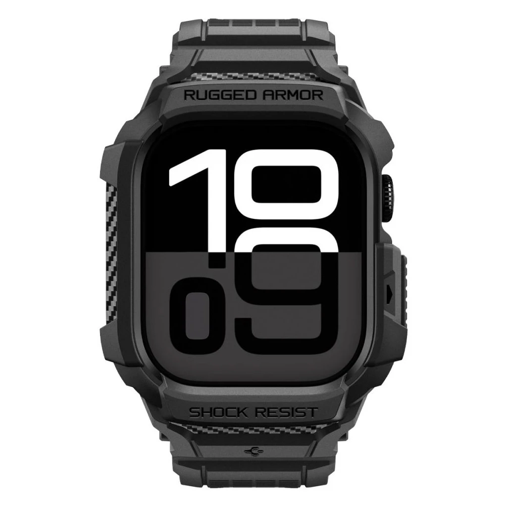SPIGEN RUGGED ARMOR „PRO” V2 Apple Watch tok 10/11 készülékhez (42 MM) matt fekete