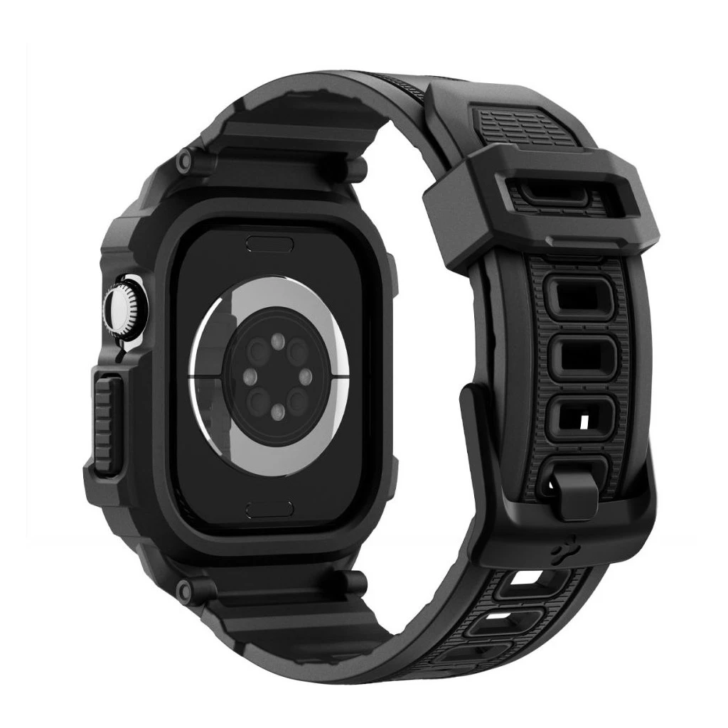 SPIGEN RUGGED ARMOR „PRO” V2 Apple Watch tok 10/11 készülékhez (42 MM) matt fekete