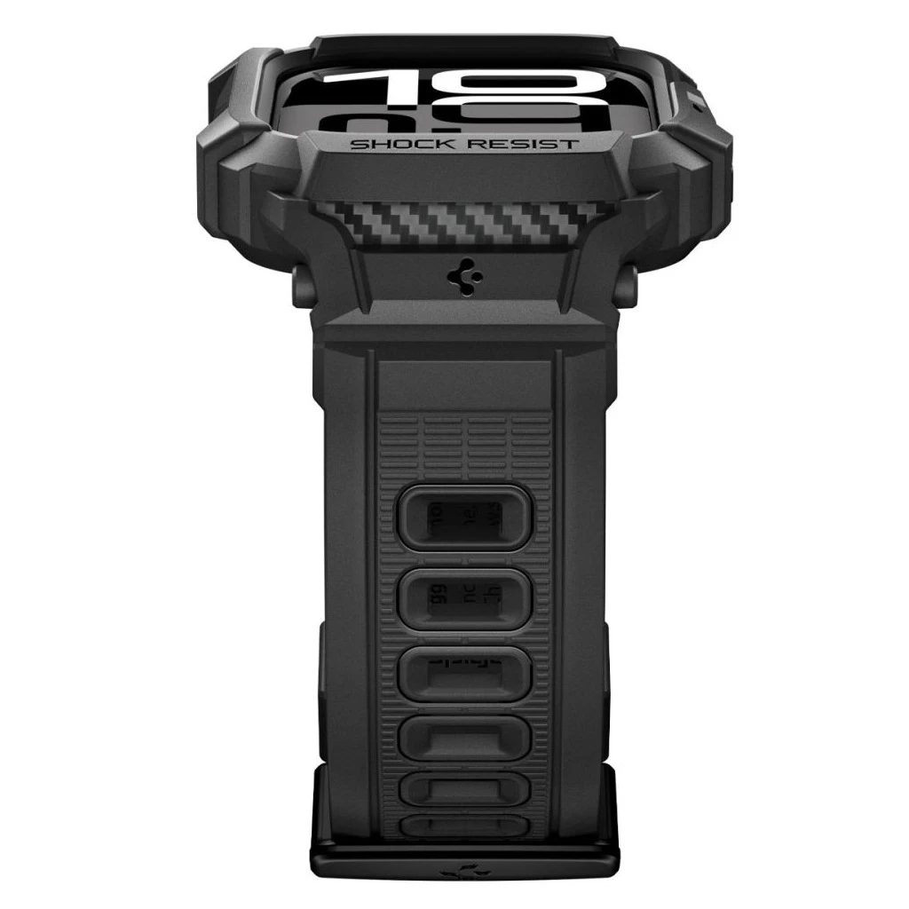 SPIGEN RUGGED ARMOR „PRO” V2 Apple Watch tok 10/11 készülékhez (42 MM) matt fekete