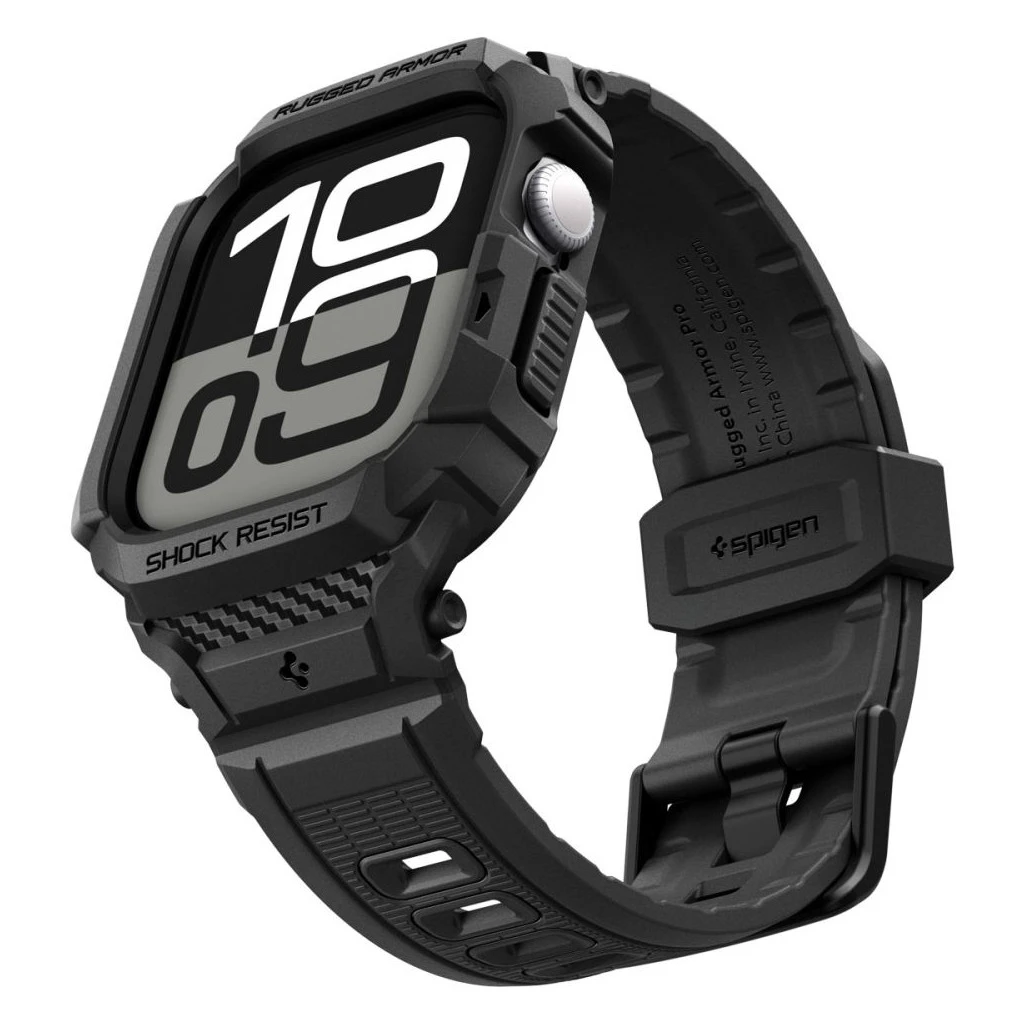 SPIGEN RUGGED ARMOR „PRO” V2 Apple Watch tok 10/11 készülékhez (42 MM) matt fekete