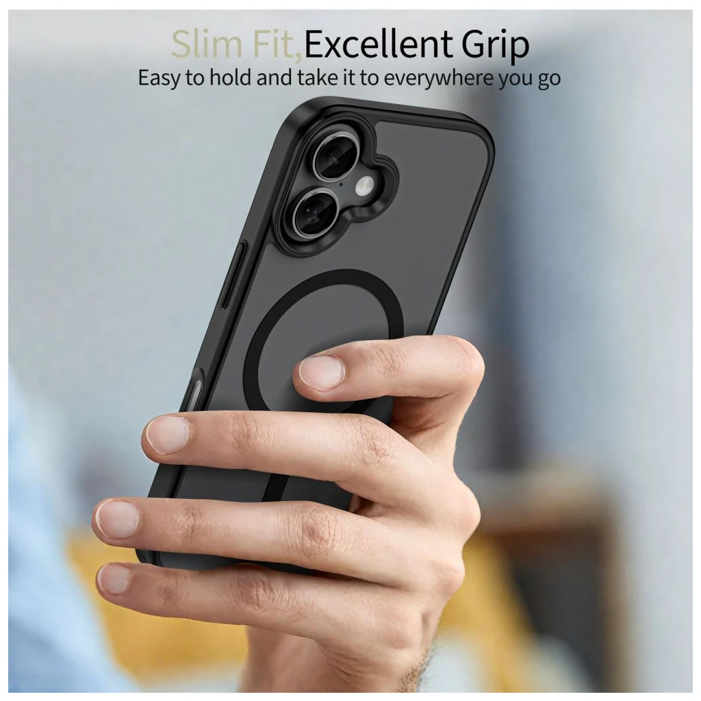 TECH-PROTECT MAGMAT MAGSAFE iPhone 17 tok készülékhez matt fekete