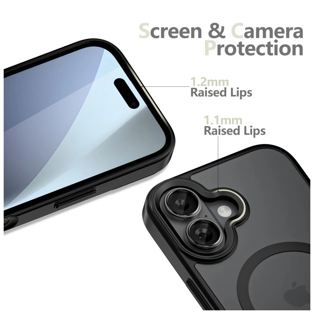TECH-PROTECT MAGMAT MAGSAFE iPhone 17 tok készülékhez matt fekete