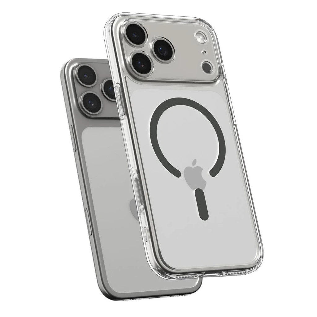SPIGEN ULTRA HYBRID MAG MAGSAFE iPhone 17 Pro Max tok készülékhez átlátszó/grafit