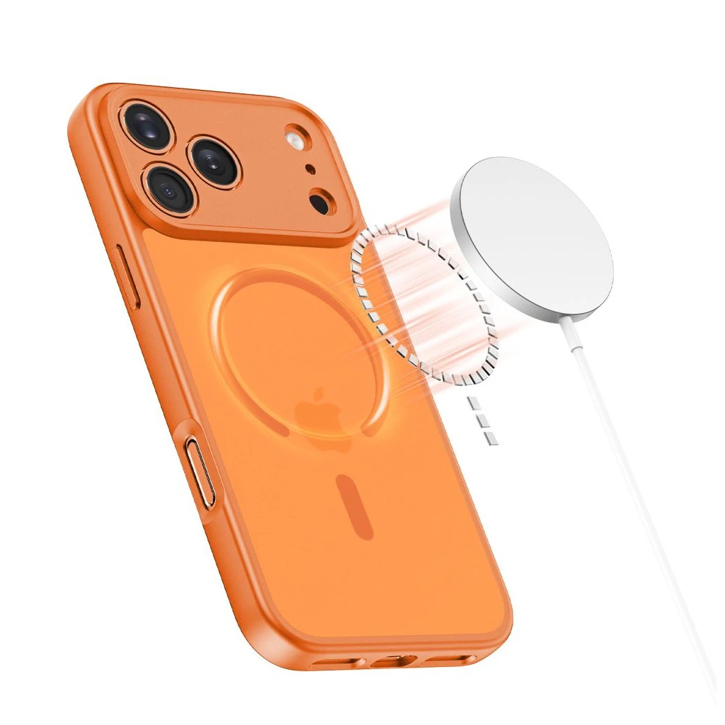 TECH-PROTECT BASICMAG MAGSAFE iPhone 17 Pro készülékhez tok matte kozmosz narancs