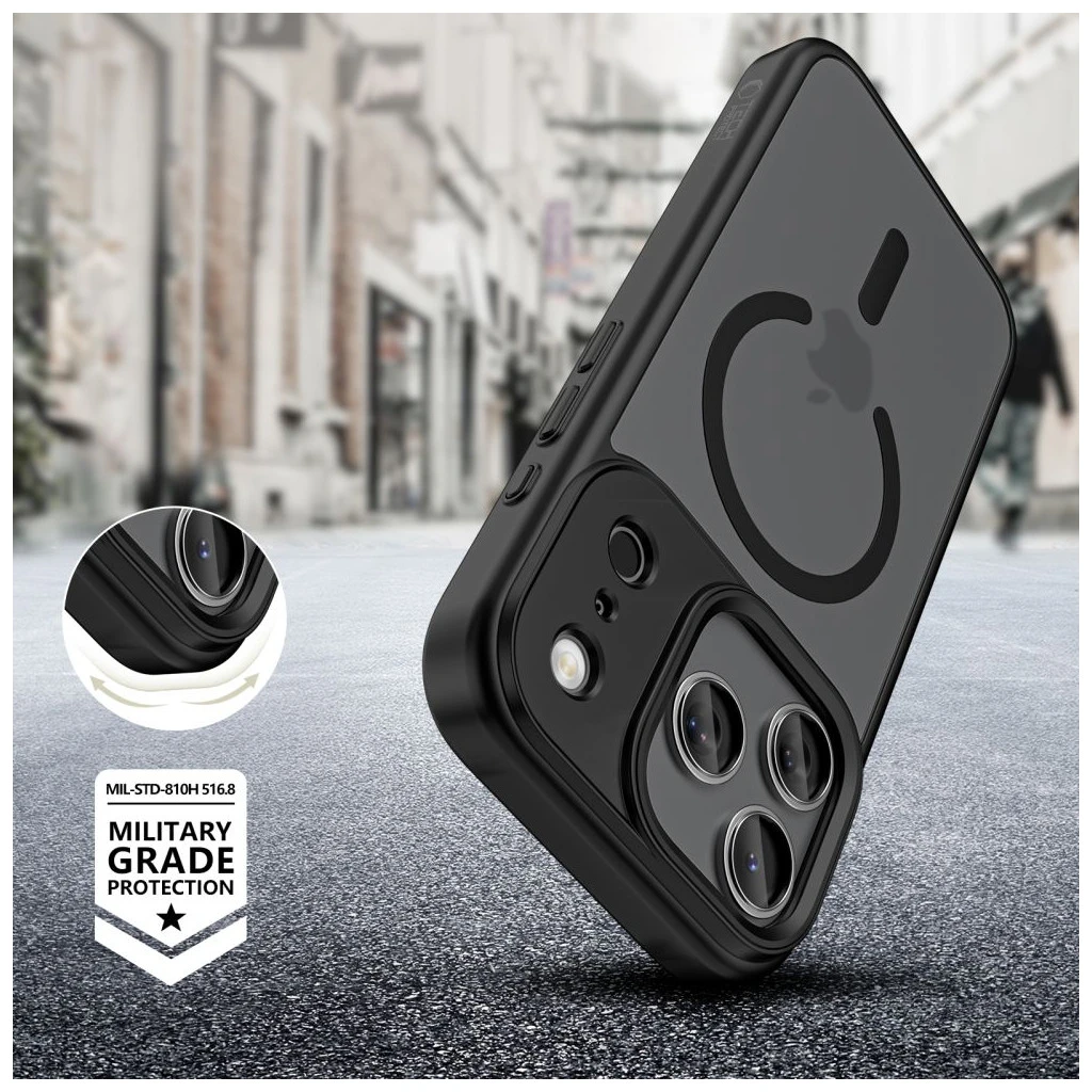 TECH-PROTECT MAGMAT MAGSAFE iPhone 17 Pro tok készülékhez matt fekete