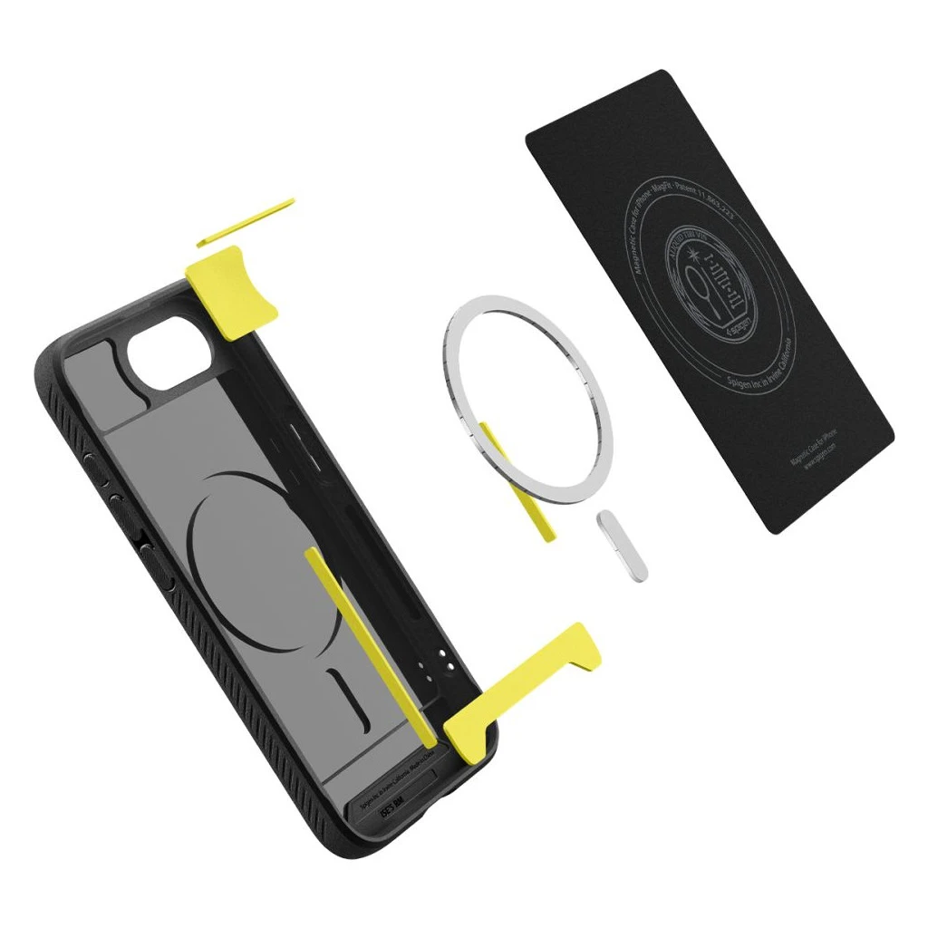 SPIGEN RUGGED ARMOR MAG MAGSAFE IPHONE 16E készülékhez tok matt fekete