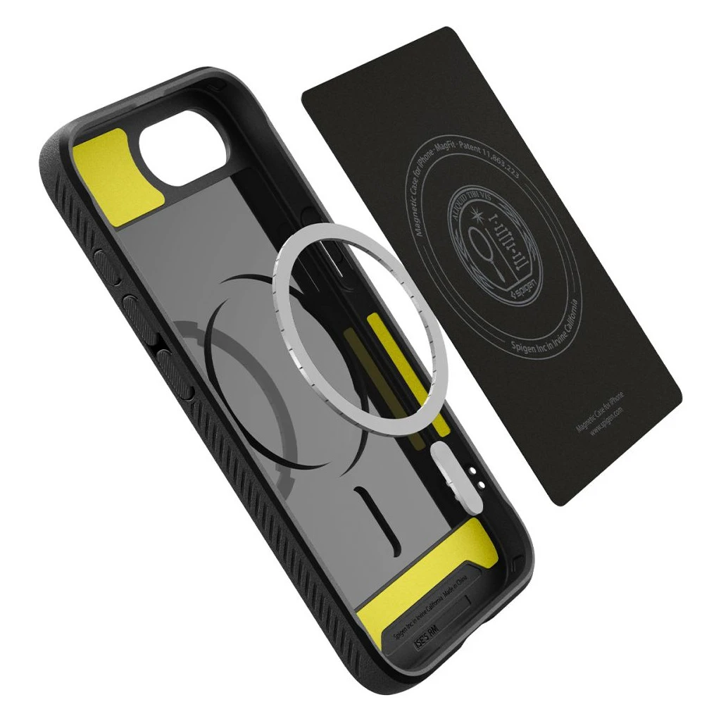 SPIGEN RUGGED ARMOR MAG MAGSAFE IPHONE 16E készülékhez tok matt fekete
