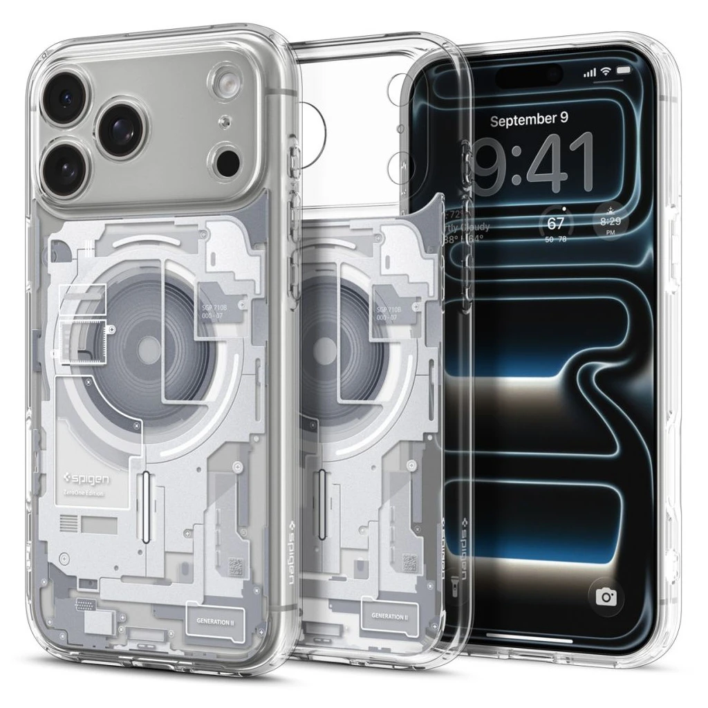 SPIGEN ULTRA HYBRID MAG MAGSAFE iPhone 17 Pro Max készülékhez ZERO ONE tok fehér