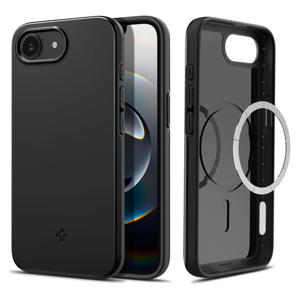 SPIGEN THIN FIT MAG MAGSAFE iPhone 16E készülékhez tok fekete