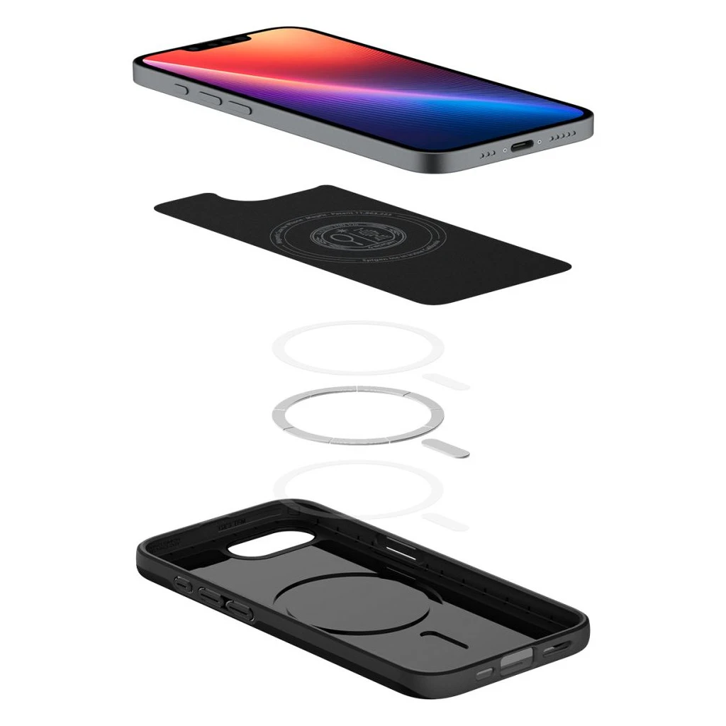 SPIGEN THIN FIT MAG MAGSAFE iPhone 16E készülékhez tok fekete