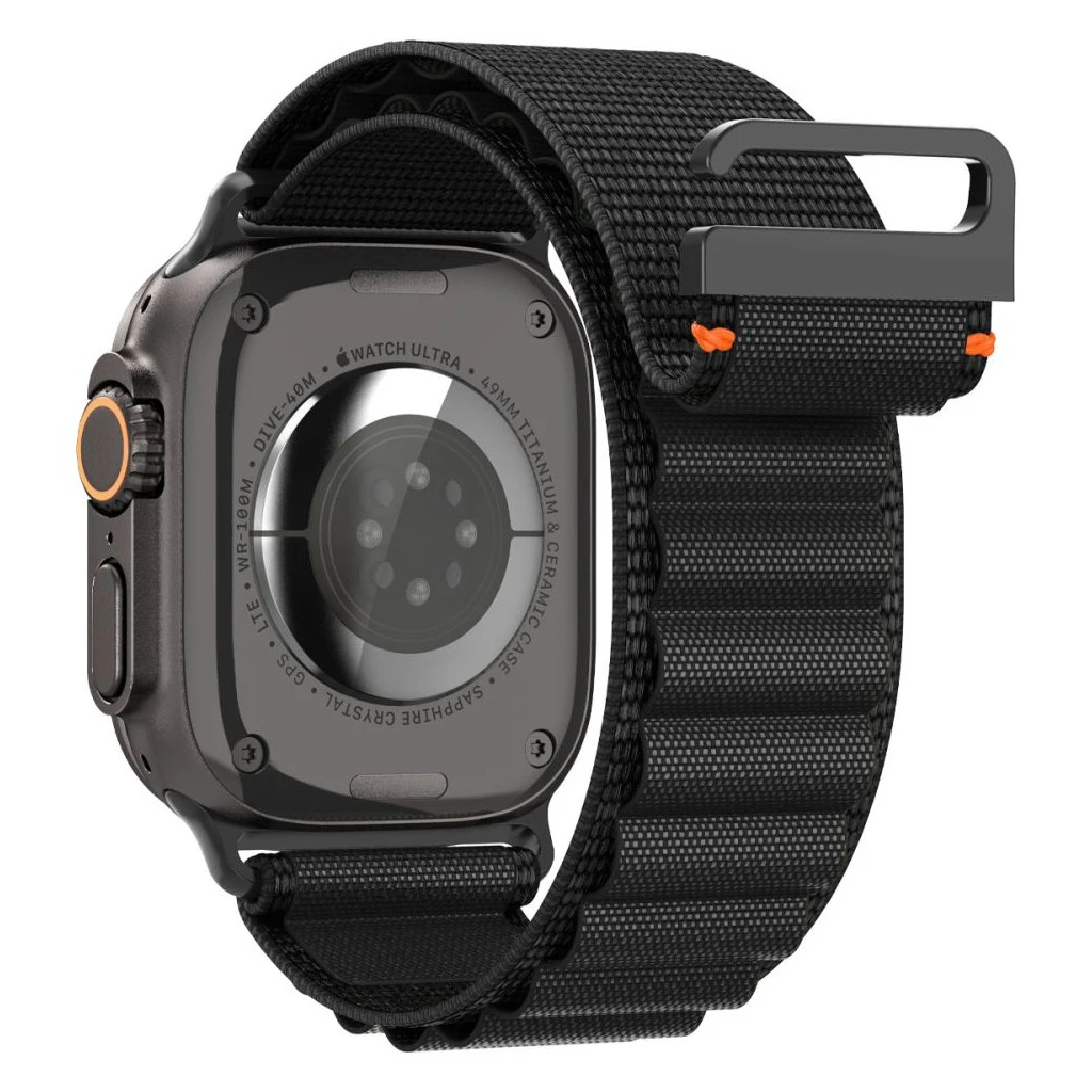 SPIGEN WBF1 szíj Apple Watch 8 / 9 / 10 / 11 / SE / ULTRA készülékhez (44 / 45 / 46 / 49 MM) fekete
