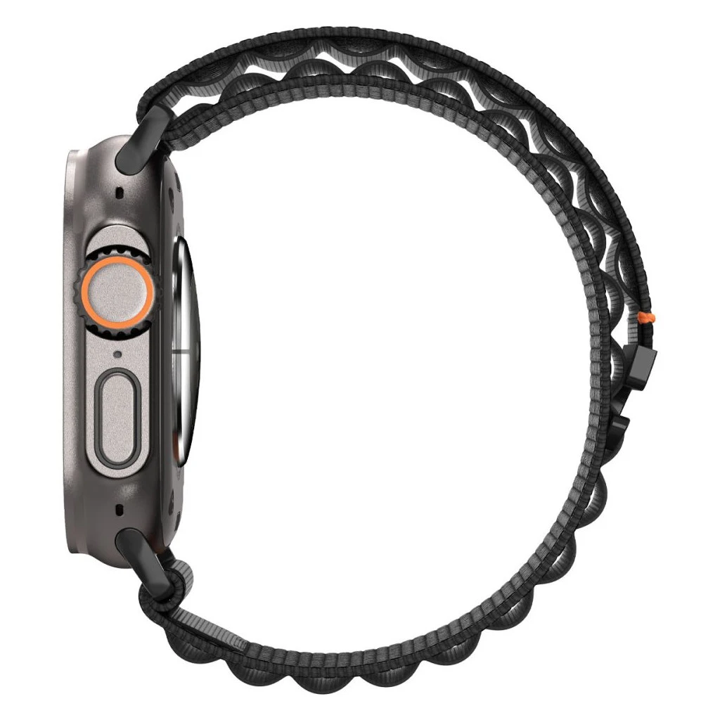 SPIGEN WBF1 szíj Apple Watch 8 / 9 / 10 / 11 / SE / ULTRA készülékhez (44 / 45 / 46 / 49 MM) fekete