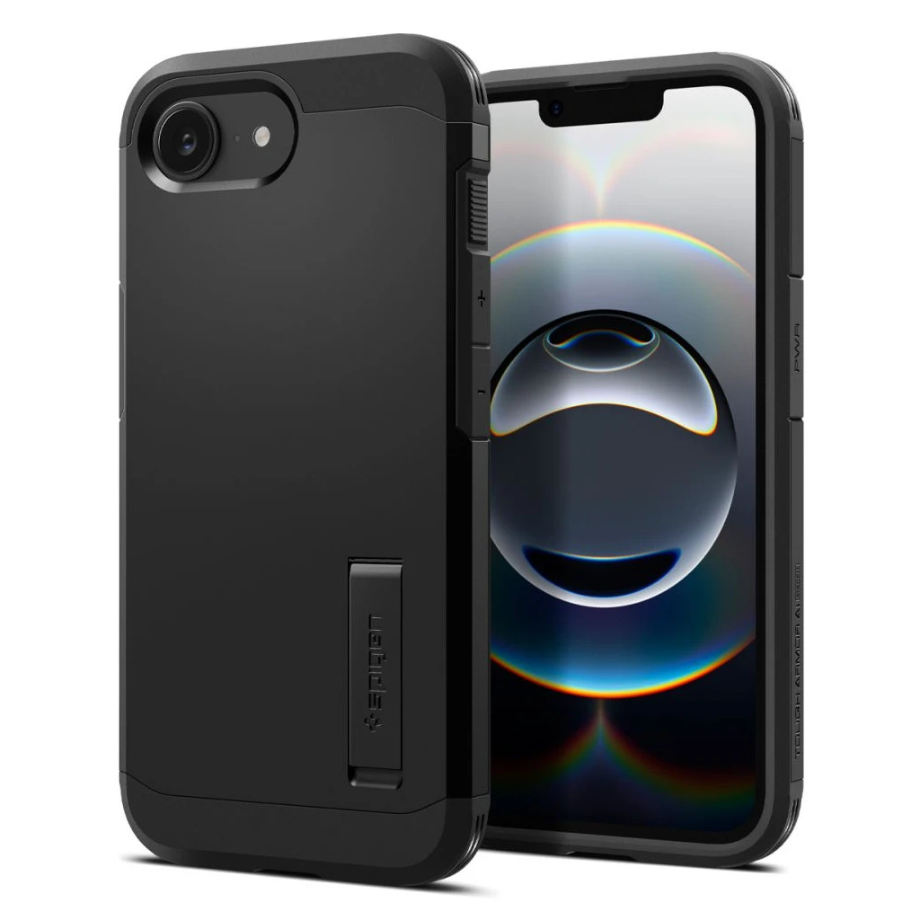 SPIGEN TOUGH ARMOR MAG MAGSAFE iPhone 16E készülékhez tok fekete