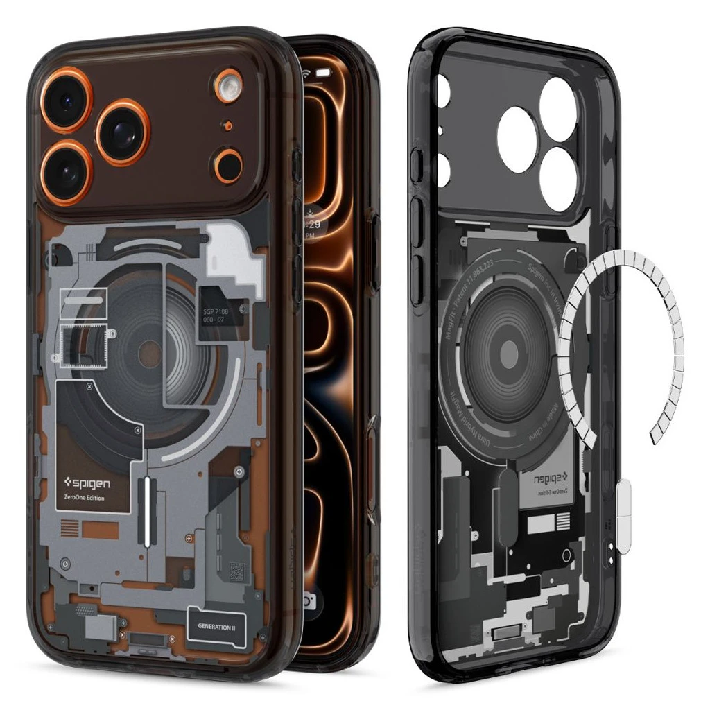 SPIGEN ULTRA HYBRID MAG MAGSAFE iPhone 17 Pro Max Zero One tok készülékhez fekete