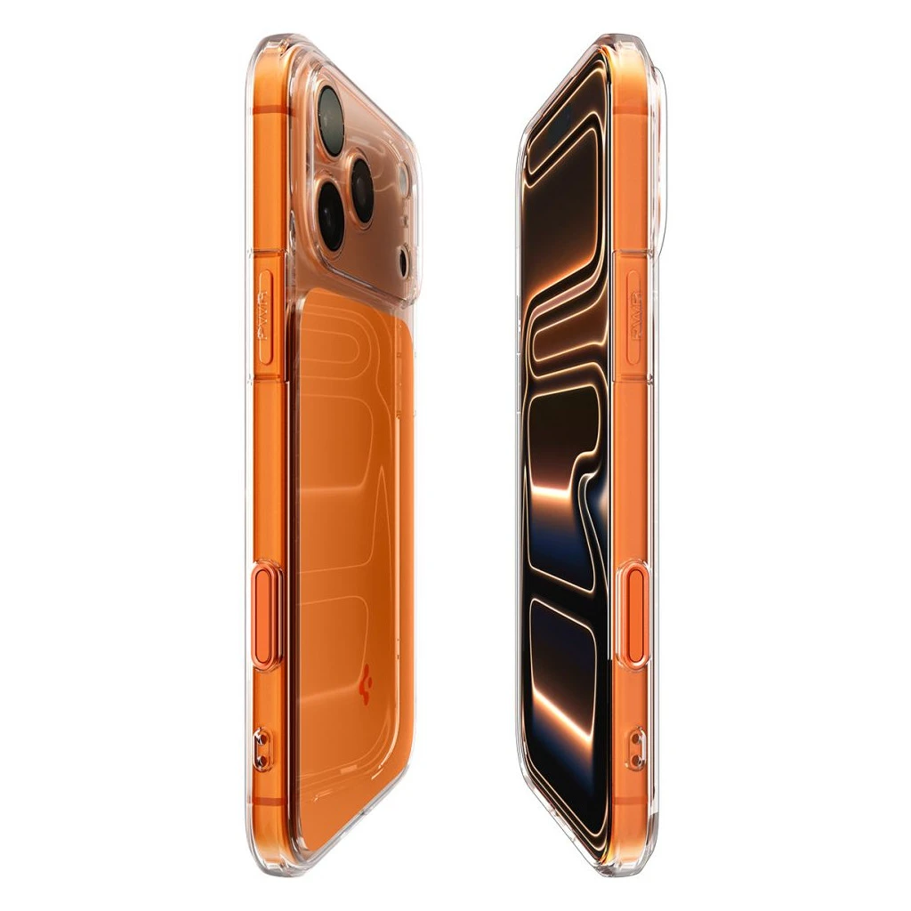 SPIGEN ULTRA HYBRID „T” MAG MAGSAFE iPhone 17 Pro Max készülékhez tok Glossy narancs