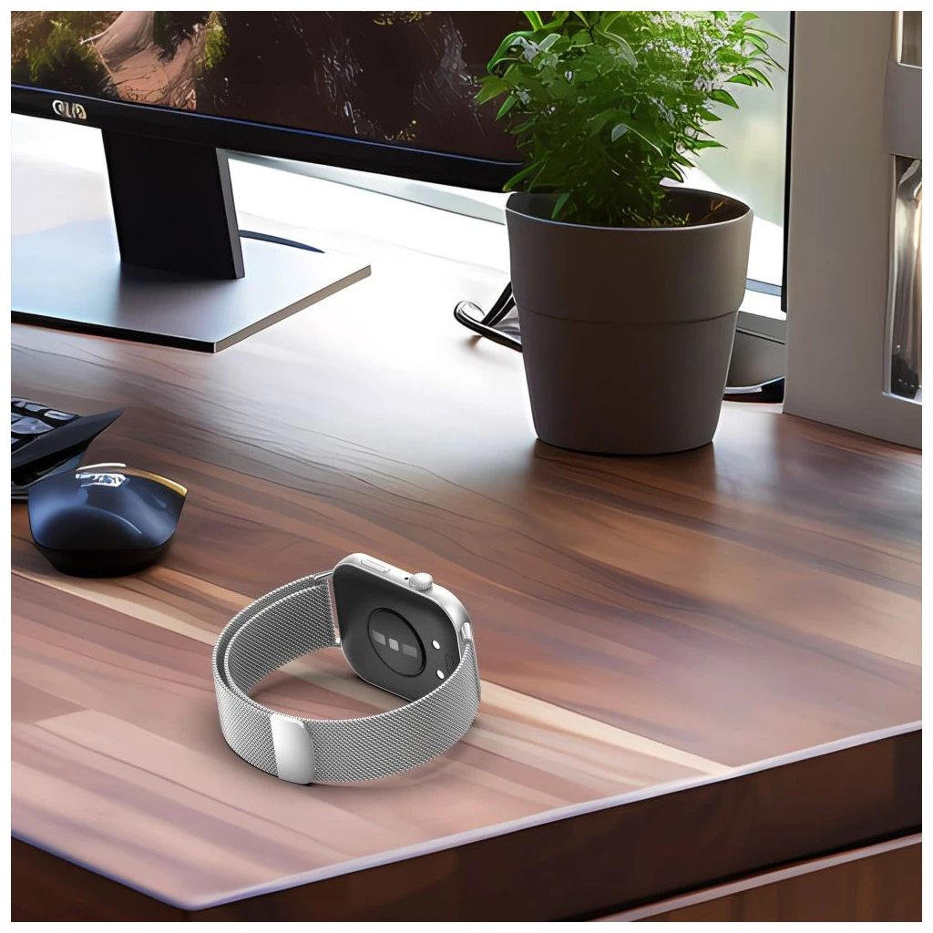 TECH-PROTECT MILANESEBAND óraszíj Huawei Watch Fit 3 / 4 / 4 PRO készülékhez rózsaarany