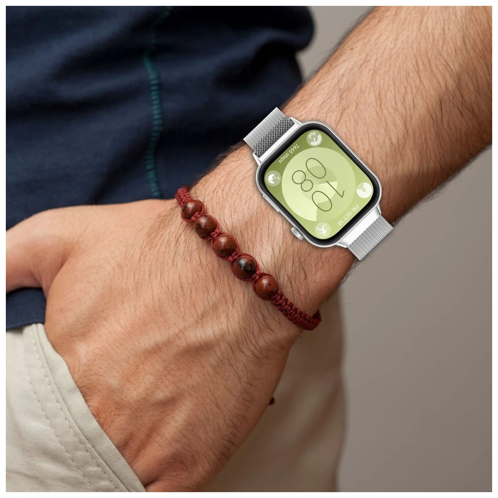 TECH-PROTECT MILANESEBAND óraszíj Huawei Watch Fit 3 / 4 / 4 PRO készülékhez rózsaarany